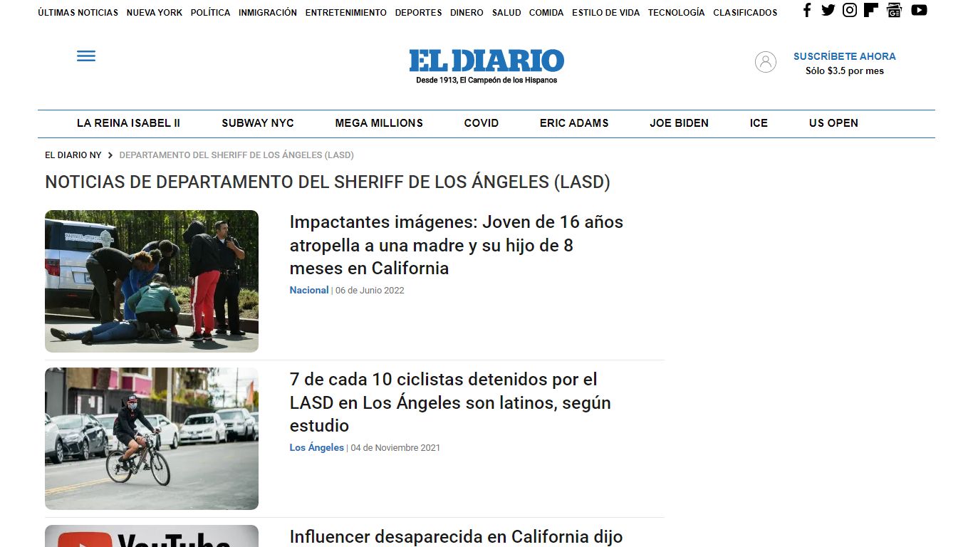Departamento del Sheriff de Los Ángeles (LASD) | El Diario NY